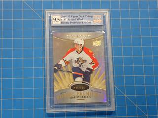 2014-15 Upper Deck Trilogy Premieres Level 1, NHL Hockey Card, Aaron Exblad, 111, Rookie Card, *Graded 9.5 By Great Canadian Grading*  (Office)