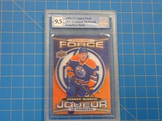 2016-17 Upper Deck Tim Hortons Collector's Series, Franchise Force, NHL Hockey Card, Connor McDavid, FF-4, *Graded 9.5 By Great Canadian Grading*  (Office)
