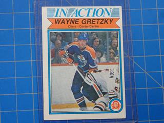 1982 O-Pee-Chee In Action Hockey Card, Wayne Gretzky, 107  (Office)