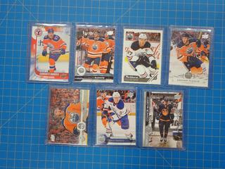 Assorted Connor McDavid Hockey Cards, Including: 2015-16 Upper Deck National Hockey Card Day, Canada's Rookies  (Office)