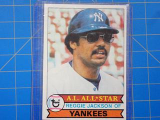Topps All Star Baseball Card, A.L. All Star, Reggie Jackson of the Yankees, 700, (Office)