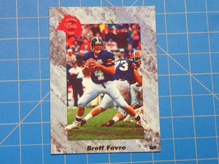 1991 Draft Classic Picks Football Card, Brett Favre, 129, Rookie Card  (Office)
