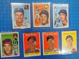 Assorted Baseball Cards, Years From 1954 To 1958, Including Rookie Cards  (Office)