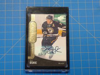 2014-15 Upper Deck Overtime Hockey, Autographed Card, T.J. Oshie, 34  (Office)