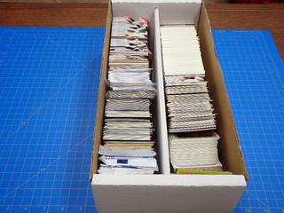 Box of Assorted Hockey Cards, Including: Unopened, Original Packaging NFL Pro-Set, Score Series I, Pro Set Platinum, Etc.  (Office)