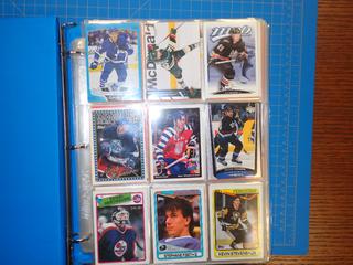 Binder Of Assorted Hockey Cards  (Office)