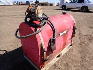 Diesel Fuel Tank, 48 In. x 23 In. x 30 In., c/w Fill-Rite 12V, 13 GPM Pump, Series SD1200, Hose and Nozzle