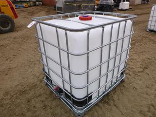 IBC Liquid Storage Tank w/ Steel Pallet Cage, 1,000L, 40 In. x 47 In. x 46 In., *Note: Last Contained Non-Dangerous Goods and Steamed Out, As Per Consignor*  (Row4)