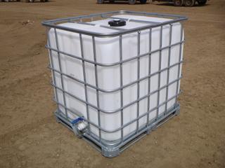 IBC Liquid Storage Tank w/ Steel Pallet Cage, 1,000L, 40 In. x 47 In. x 46 In., *Note: Last Contained Non-Dangerous Goods and Steamed Out, As Per Consignor*  (Row4)