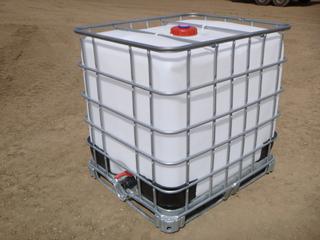 IBC Liquid Storage Tank w/ Steel Pallet Cage, 1,000L, 40 In. x 47 In. x 46 In., *Note: Last Contained Non-Dangerous Goods and Steamed Out, As Per Consignor*  (Row4)