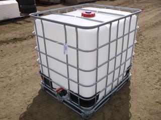 IBC Liquid Storage Tank w/ Steel Pallet Cage, 1,000L, 40 In. x 47 In. x 46 In., *Note: Last Contained Non-Dangerous Goods and Steamed Out, As Per Consignor*  (Row4)