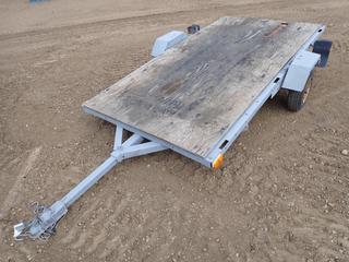 Homemade S/A Quad Ski Doo Trailer, 8 Ft. x  4 Ft., 1 7/8 In. Ball Hitch, 4.80-8 Tires, *Note: Broken Tail Lights, No Visible VIN*