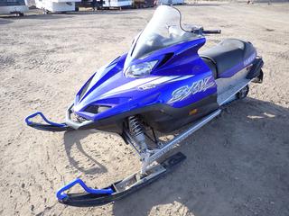 2002 Yamaha Snowmobile, Model SX Viper, Power Valve Engine, VIN JYE8EK0092A004846, 15 In. Wide Track, *Note: Dent On Side, Running Condition Unknown*  