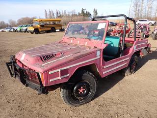 Bombardier Jeep, c/w 4-Cylinder Gas Engine, 4-Speed Manual Transmission, 6.50/R16C Tires w/ Spare Tire, Showing 25,116 KMs, Id BI02-12-85-87892, *Note: Running Condition Unknown*