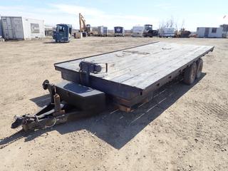 Commercial T/A Tilt Trailer, 20 Ft. x 8 Ft., 10,000 Lb. Winch w/ Remote, Ball Hitch, ST225/75R15 Tires, *Notes: No Visible VIN, Suspension Issue, Front Tire Rubbing on Trailer, No Trailer Jack, Broken Market Lights*