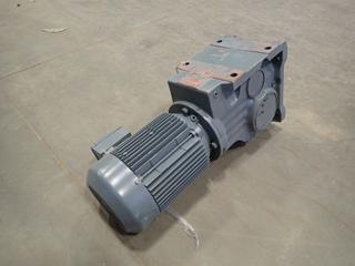 SEW-Eurodrive Gear Motor, Type DFVE100M4, 45.16 to 1 Ratio, 60 Hz, w/ 3 HP Motor   (p-4-3)  