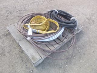 Qty of Assorted Hoses, Including: 2 In. Discharge Hose, 1/2 In. IPEX Hose and Water Hose  (Row4)