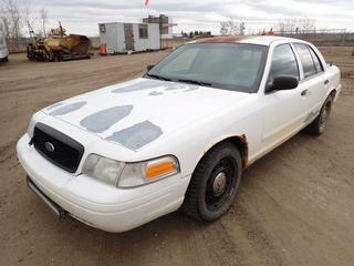 2008 Ford Crown Victoria, 4-Door Sedan, c/w 4.6L V8, A/T, A/C, 235/55R17 Tires, Unknown Mileage, VIN 2FAHP71V98X166988, *Note: Rebuilt Registration Status, Body and Roof Rust, Boost To Start, Damaged Glass*