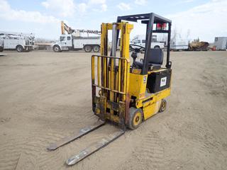 Caterpillar MC30 Industrial Lift Truck c/w  2-Stage Mast, 36/48V, 42 In. Forks, 3,000 lb. Max. Capacity, 156 In. Max. Height, 413/152-285.75 Front Tires, 73x4.5x8 Rear Tires. Showing 2,948 Hrs., SN 43W479  (Z)