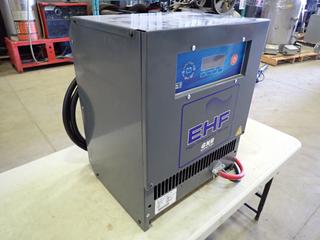 GNB Industrial Power Model EHF48T130M EHF High Frequency Series Industrial Forklift Battery Charger c/w 480V In, 11.5A In, 48V Out, 130A Out, 3 Phase, 50/60 HZ, SN HMDHF0297 (R-4-3)