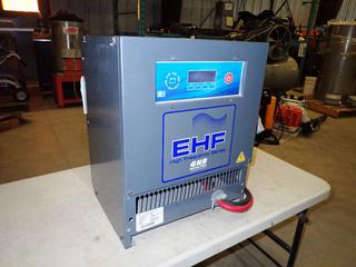 GNB Industrial Power Model EHF48T130M EHF High Frequency Series Industrial Forklift Battery Charger c/w 480V In, 11.5A In, 48V Out, 130A Out, 3 Phase, 50/60 HZ, SN HMDHF0302  (R-4-3)