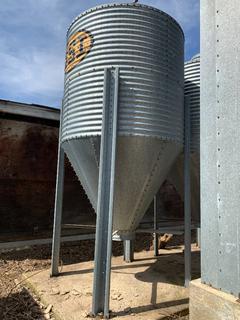 GSI Hopper Bin, Approx. 15 Ft. Tall **Buyer Responsible For Loadout, Item Located Offsite Near Egremont, Contact Chris For More Information 587-340-9961**