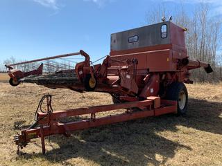 International 914 Pull Type Combine, SN 914-E-12.5. *Note: Working Condition Unknown, Buyer Responsible For Loadout, Item Located Offsite Near Egremont, Contact Chris For More Information 587-340-9961**