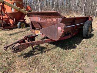 New Holland 510, 163 Bushel Manure Spreader **Note: Buyer Responsible For Loadout, Item Located Offsite Near Egremont, Contact Chris For More Information 587-340-9961**