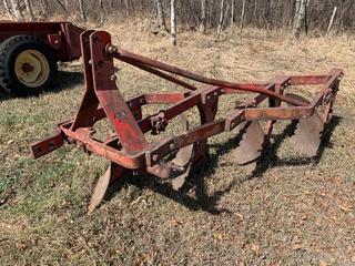 Massey Ferguson 4 Furrow Plow, 3 Pt. Hitch. **Note: Buyer Responsible For Loadout, Item Located Offsite Near Egremont, Contact Chris For More Information 587-340-9961**