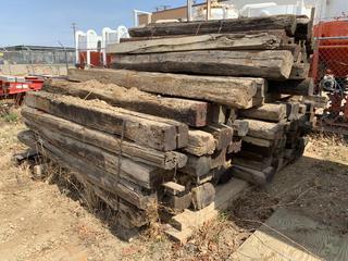 Qty Of Railroad Ties **Note: Located Offsite In Spruce Grove, Contact Chris For More Information 587-340-9961**