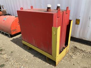 (2) Fuel Tanks On Metal Rack **Note: Located Offsite In Spruce Grove, Contact Chris For More Information 587-340-9961**