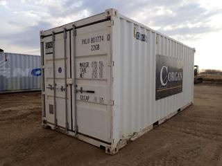 20 Ft. Insulated Storage Container c/w Shelving, Wired For Power And Siemens Panel Box. SN PKLU80177422GB