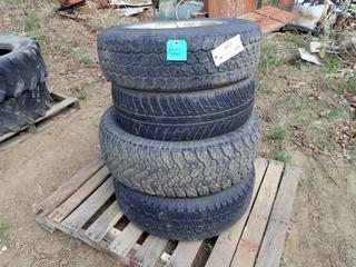 (4) R-16 In. Tires, w/ (2) 5-Bolt Rims,  **Located Offsite at 21220-107 Avenue NW, Edmonton, For More Information Contact Richard at 780-222-8309**