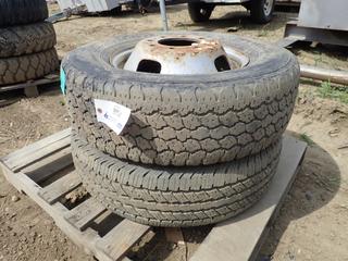 (2) R-17 In. Tires, w/ (1) 8-Bolt Rim,  **Located Offsite at 21220-107 Avenue NW, Edmonton, For More Information Contact Richard at 780-222-8309**