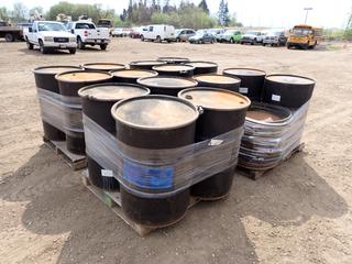 (15) 45 Gallon Metal Drums, w/ Qty of Extra Lids  (YN-04)