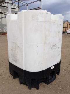 330 Gallon Liquid Storage Tanks on Stands, Top Fill/Bottom Release, 44 In. x 44 In.  x 62 In., *Note: Steamed Out As Per Consignor*  (Row4)