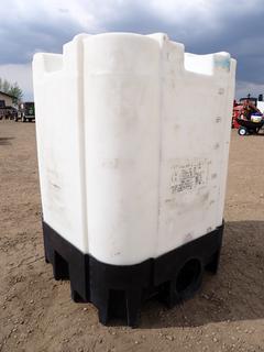 330 Gallon Liquid Storage Tanks on Stands, Top Fill/Bottom Release, 44 In. x 44 In.  x 62 In., *Note: Steamed Out As Per Consignor*  (Row4)