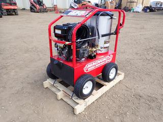 Unused 2023 Magnum 4000 Hot Water Pressure Washer, Model GS18, 3.5 GPM, w/ Electronic Ignition 15 HP Engine, 12V, 15.8A, SN 230981