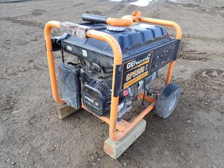 Generac Portable Generator, Model 0059752, c/w 389cc OHV Engine, 5500W, 120/240V, 1-30A and 2-20A, Showing 12.9 Hrs., SN 9089041A  (Row1)