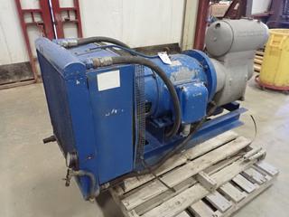 Hydrovane Screw Compressor, w/ Brook Electric Motor, 575V, 38A, 3 Phase, 60 HZ, SN X424854  (NE Warehouse)