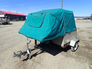 Nettrail Corp. Easy Escapes Traveler Folding Tent S/A Trailer C/w 4ft X 55in Folded Size, 88in (L) Folded Out Size, 2in Ball Hitch, Spare Tire, 5.30-12 Tires *Note: VIN Unknown* 