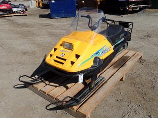 1994 Bombardier Tundra II Snowmobile C/w Rotax 268cc Gas Engine And 15in (W) Tracks. VIN 326202436 *Note: Unable To Verify Mileage*