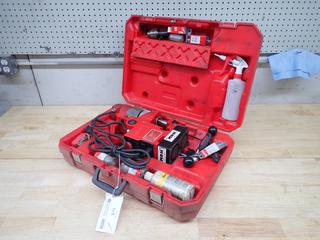 Milwaukee Model 4270-20 120V Compact Magnetic Drill C/w Assorted Annular Cutters. SN 373AD15020676