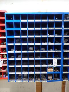 72-Compartment Wall Mtd. Bolt Bin C/w Contents *Note: Buyer Responsible For Loadout*