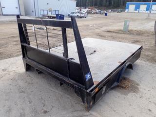 Gooseneck Mfg. 9ft X 7 1/2ft Truck Deck C/w (2) Storage Boxes And Hidden Receiver Hitch. SN B12823 *Note: Came Off Of Chevrolet 1-Ton*