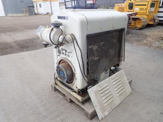 White Engines Inc. 6 Cyl Natural Gas Engine. Showing 0484hrs. SN 3333309-G3400-X341 *Note: Working Condition Unknown*