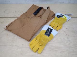IFR Workwear Size 52-54 Bibs C/w (2) Pairs Of BDG Size Large Gloves *Unused*
