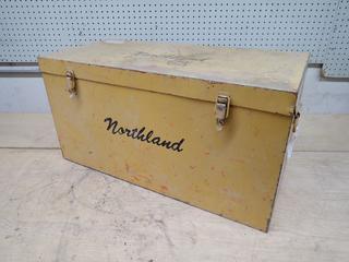 32in X 14 1/2in X 16in Storage Box C/w Contents