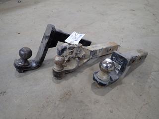 (1) Pintle/2in Ball Hitch C/w (2) 2 5/16in Ball Hitches