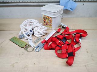 Fall Protection Kit Includes: Harness, Lanyard And Rope